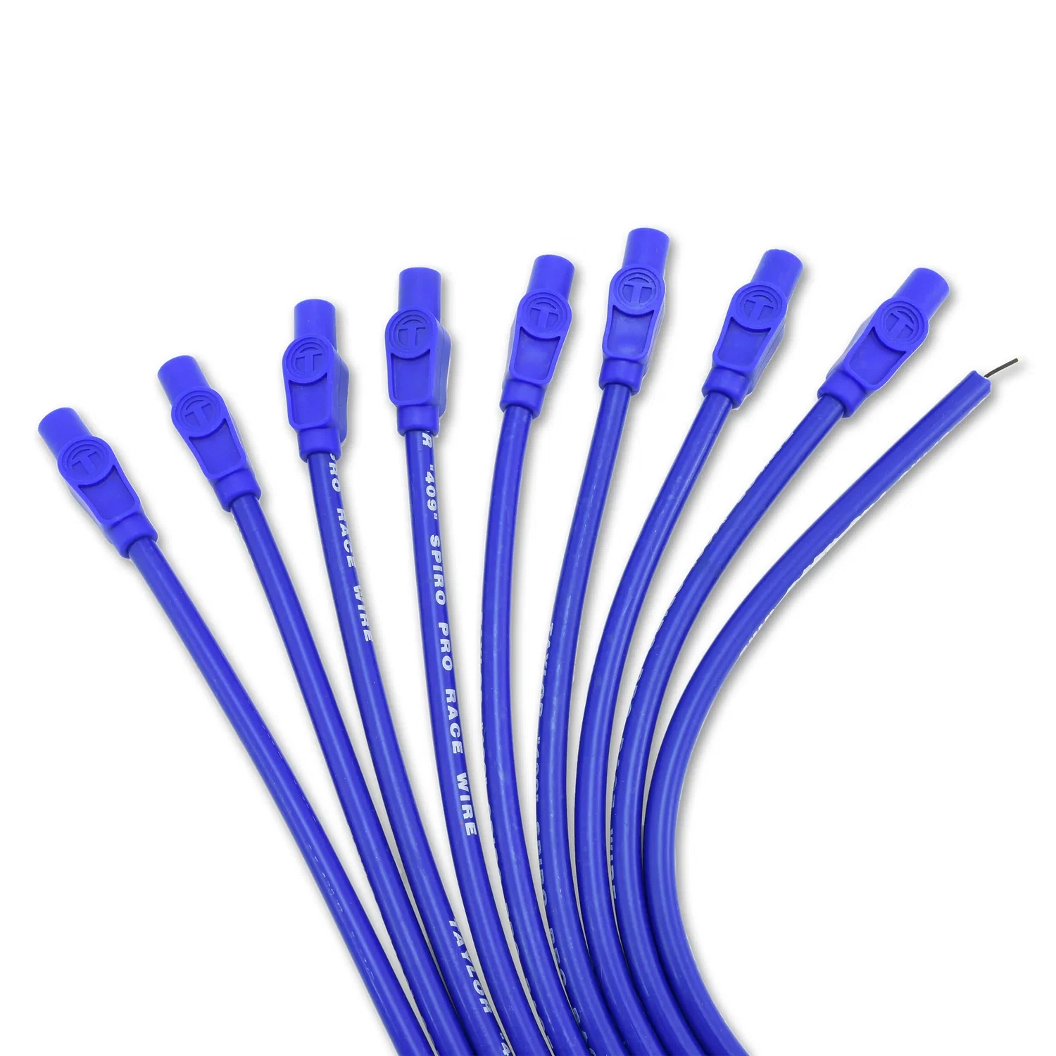 Spark Plug Wire Set Universal 10.4mm Silicone Spiro Pro 409 409 180_ Blue 79655